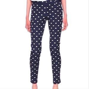Banana Republic Sloan Pants Navy Polka Dot